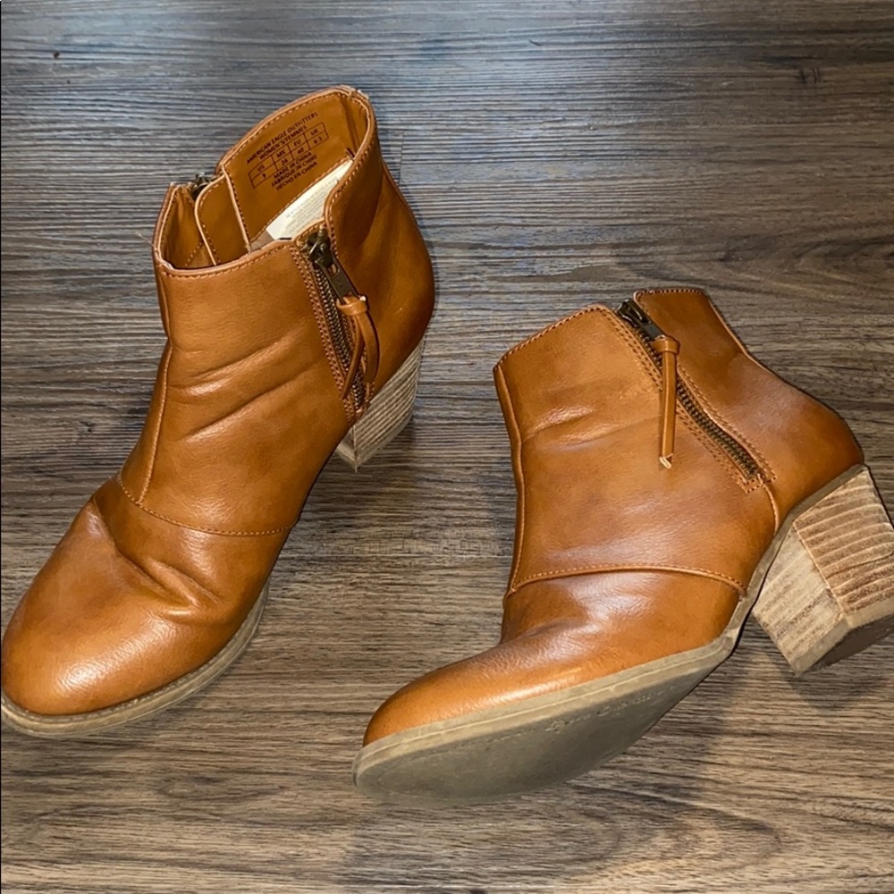 american eagle brown booties